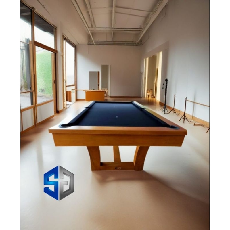 Billiard 8feet Full Kayu Jati Solid lengkap dengan penutup meja untuk dinner,meeting dll