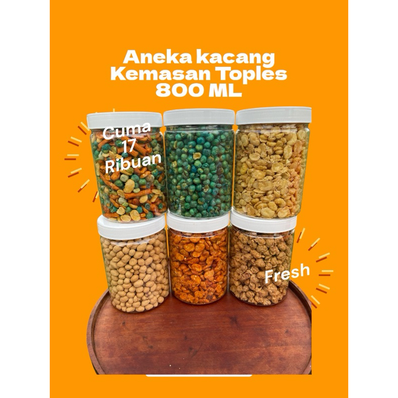 

Aneka KACANG Kemasan Toples 800 ML