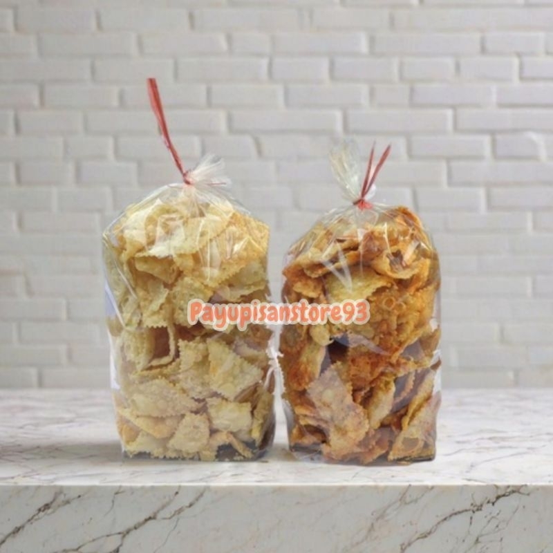 

Keripik Pangsit / Keripik Bawang 500gr Renyah Gurih Nikmat