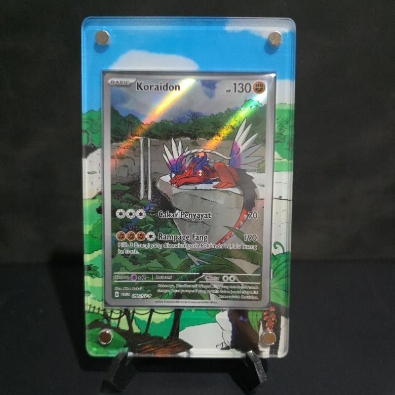 magnetic frame include kartu koraidon ar promo harta berkilau original pokemon tcg indonesia
