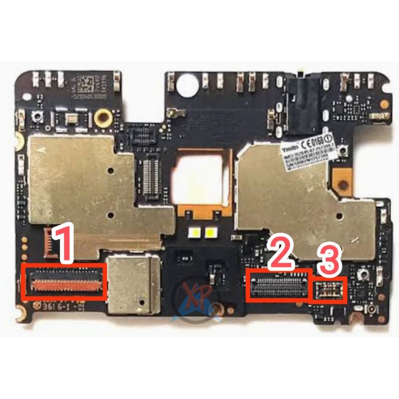 KONEKTOR SOKET DI MESIN REDMI NOTE 4 MTK FPC ON BOARD