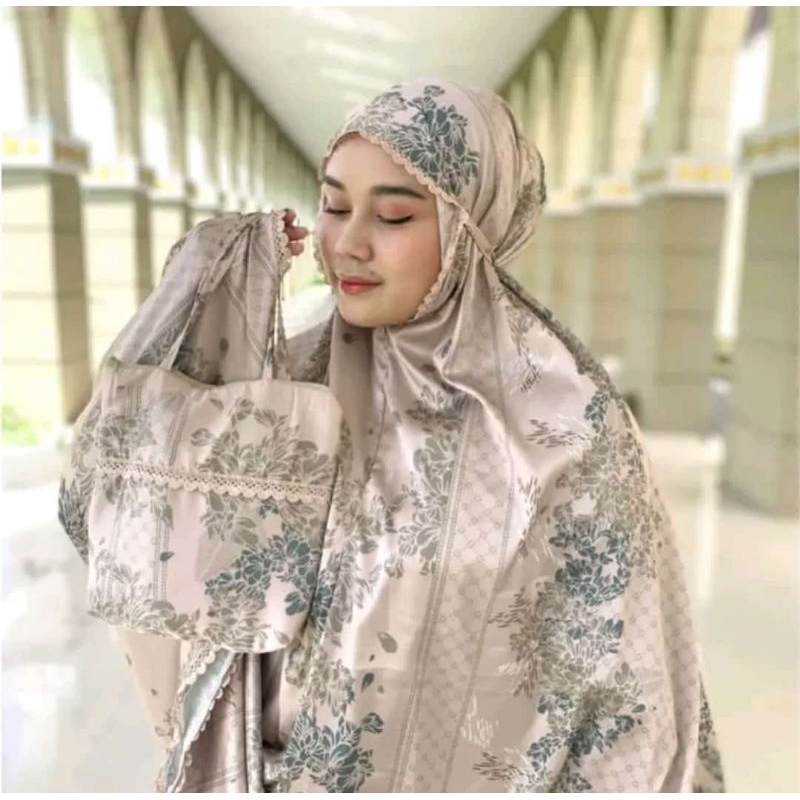 COD Mukena Naura dewasa bahan armany silk premium/mukena virall