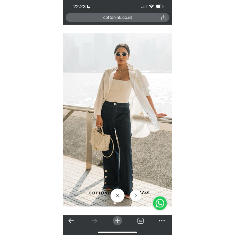 Cottonink x Mmehuillet Off White Mateja Size S