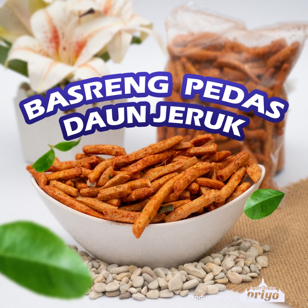 

Basreng Pedas Daun Jeruk Priyo Snack Borobudur – Renyah Gurih Khas Magelang HALAL Original