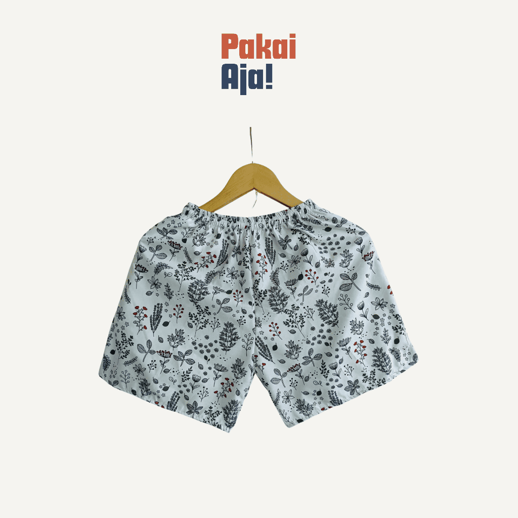 Kolor Boxer Pria Wanita Murah Motif Bunga untuk Santai dan Tidur| Kolor XL Katun 35 - 75kg