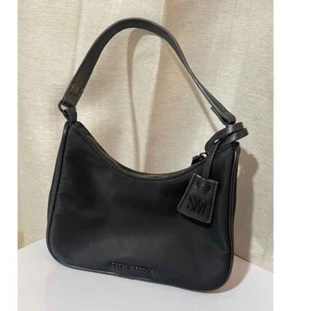 steve madden shoulder bag tas hitam