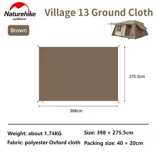 ALAS TENDA VILLAGE 13 NATUREHIKE CNH22ZP004 - FOOTPRINT