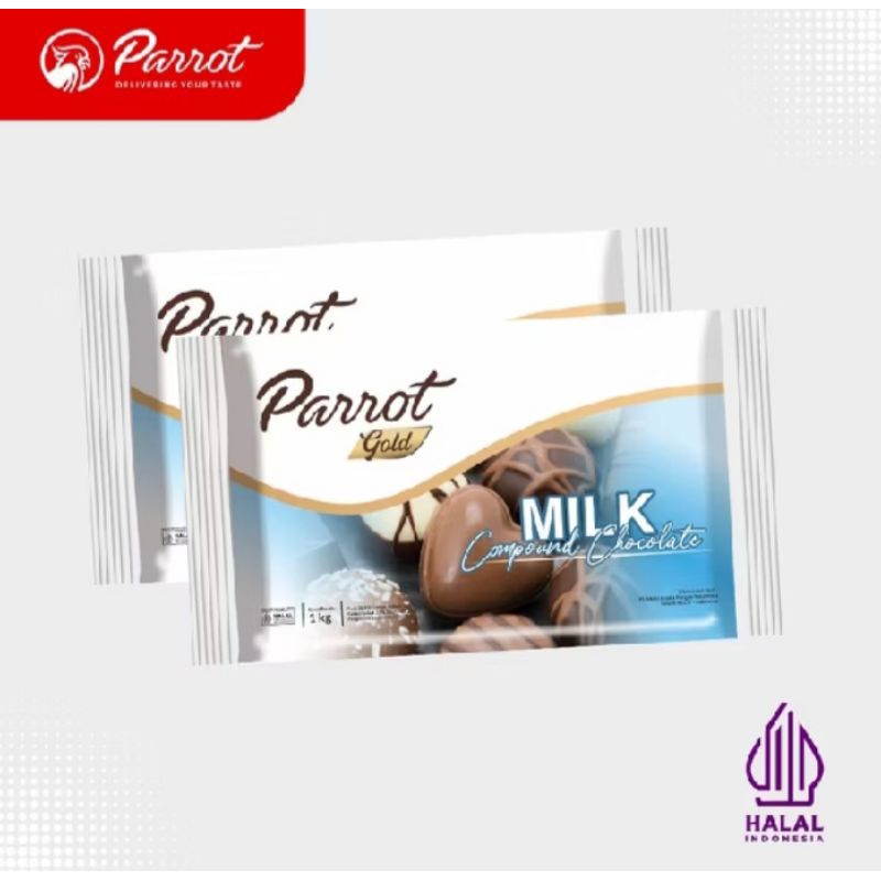 

coklat parrot-gold milk-1kg-coklat baking