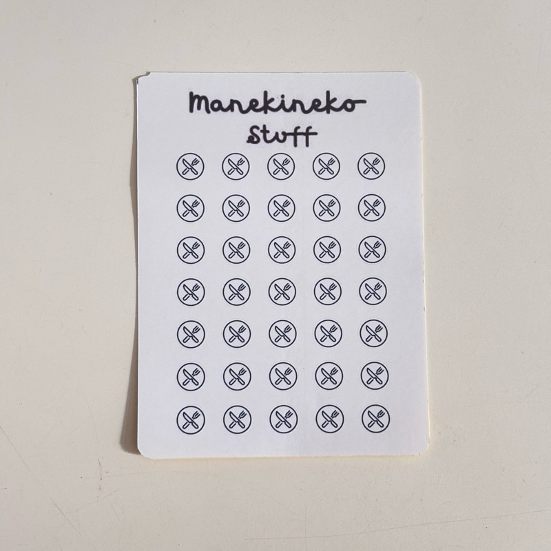 

Stiker Ikon Piring / Plate Icon Stickers / Tiny Icon Stickers