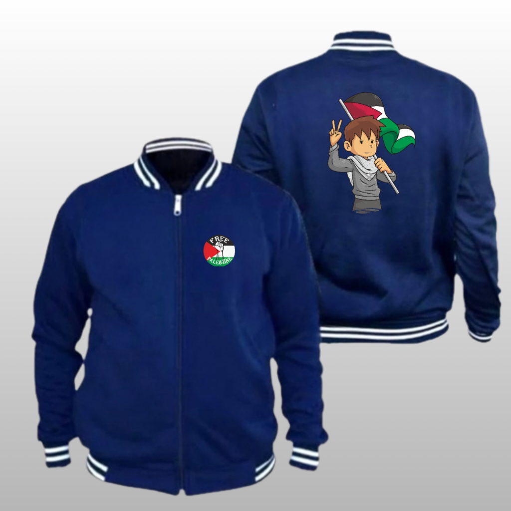 Jaket Palestina Varsity F2 Jaket Varsity Custom
