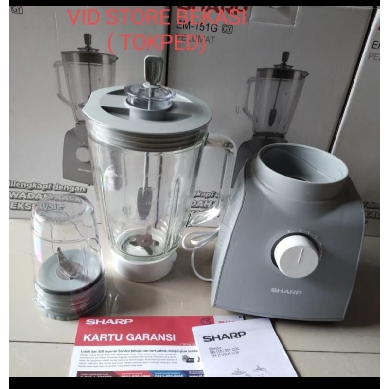 SHARP BLENDER 1,5LITER BLENDER KACA SHARP 1,5 LITER  EM-151G-GY Blender KACA kapasitas 1,5 liter/ bl