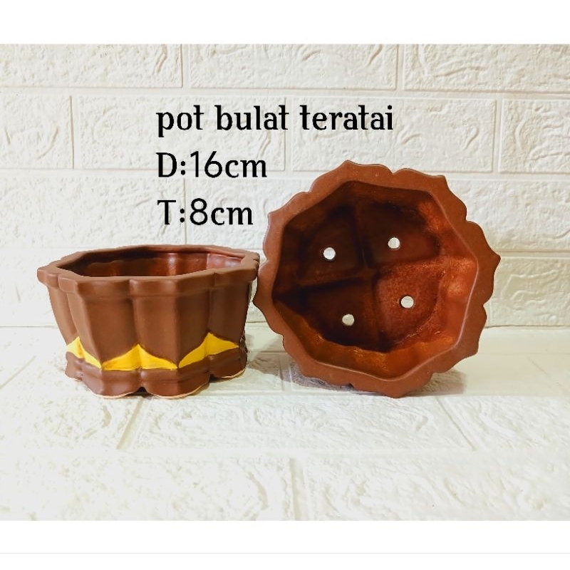 pot  teratai bulat kombinasi