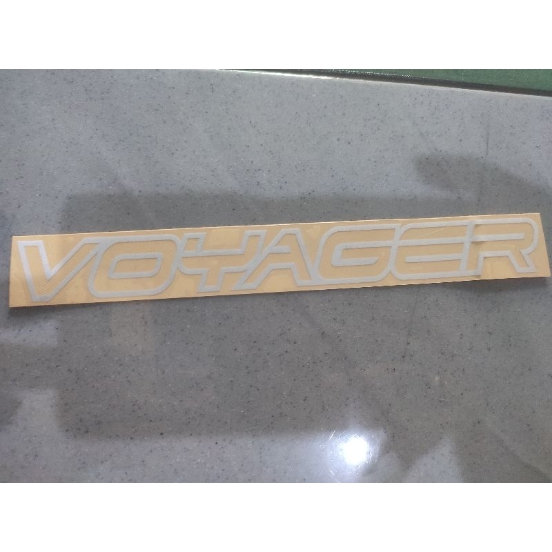 

stiker voyager putih