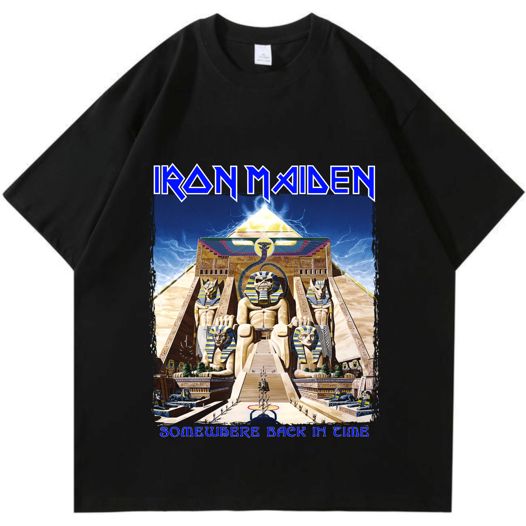 Sreg Tshirt Iron Maiden | Same Where in Time Piramida | kaos hitam kaos katun combet 24s