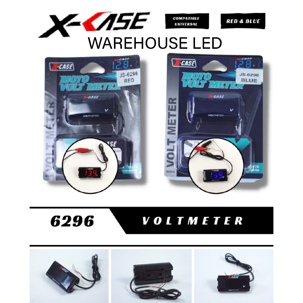 VOLTMETER AKI X-CASE UNIVERSAL VOLTMETER TEST AKI / Volt Meter Motor 6296