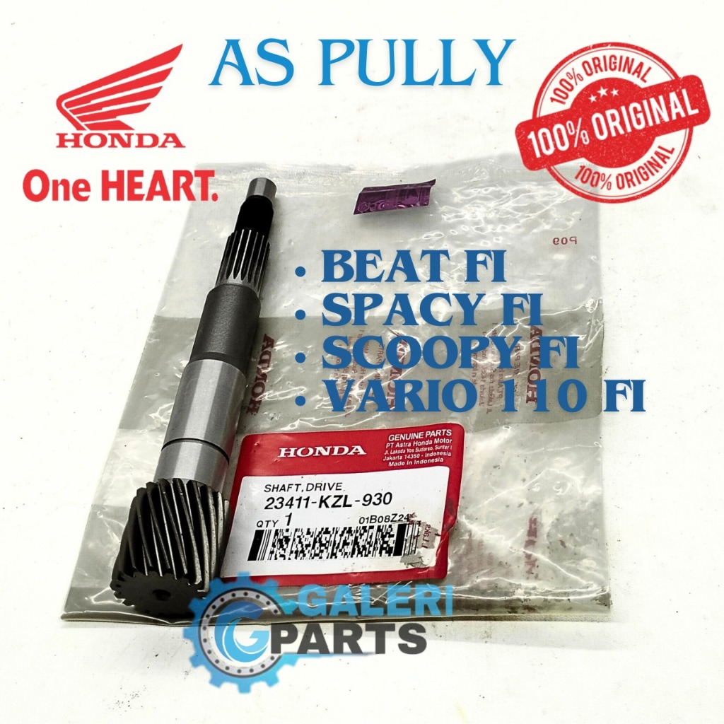 ASLI ORIGINAL AS PULLY BELAKANG HONDA KZL BEAT FI SPACY BEAT FI SCOOPY FI VARIO 110 FI INJEKSI KUALI