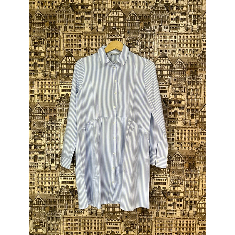 Preloved Kemeja Dress Stradivarius Salur