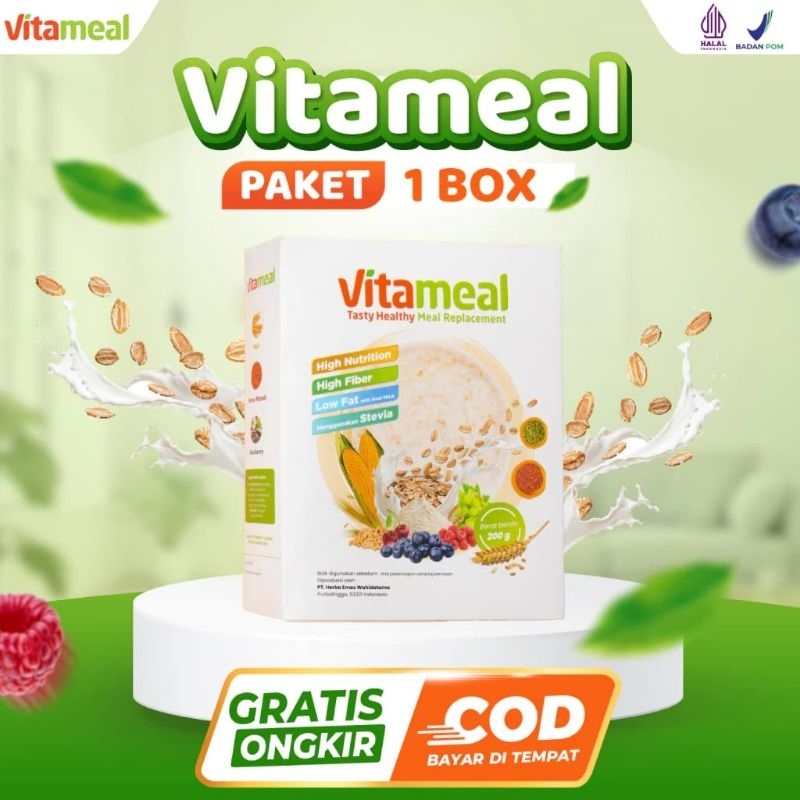 

Terlaris 1 Box Vitameal Sereal Sehat Multigrain Ampuh Menurunkan Gula Darah Tinggi Mencegah Diabetes