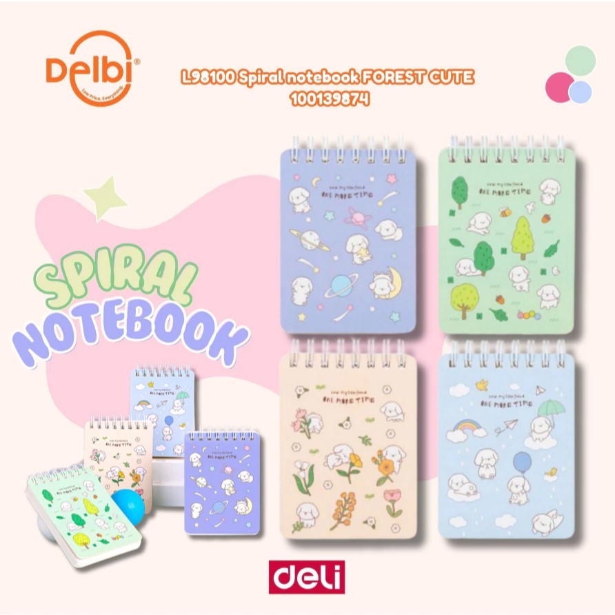 

Spiral notebook FOREST CUTE DELI KECIL BUKU NOTES