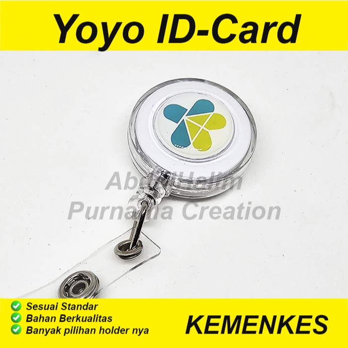 

Yoyo ID Card KEMENKES Baru untuk Kartu Pegawai/ Gantungan Nametag Kementerian Kesehatan/ ID Card holder