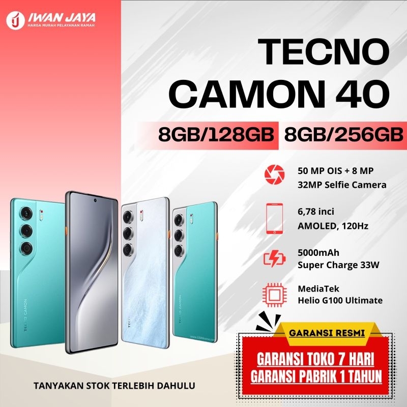 TECNO CAMON 40 – HP FLAGSHIP KILLER DENGAN KAMERA OIS