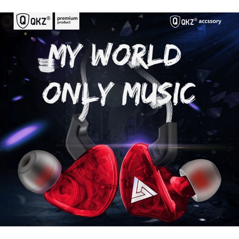 QKZ QKZ-CK5 Earphone Headset In-Ear HiFi dengan Microphone