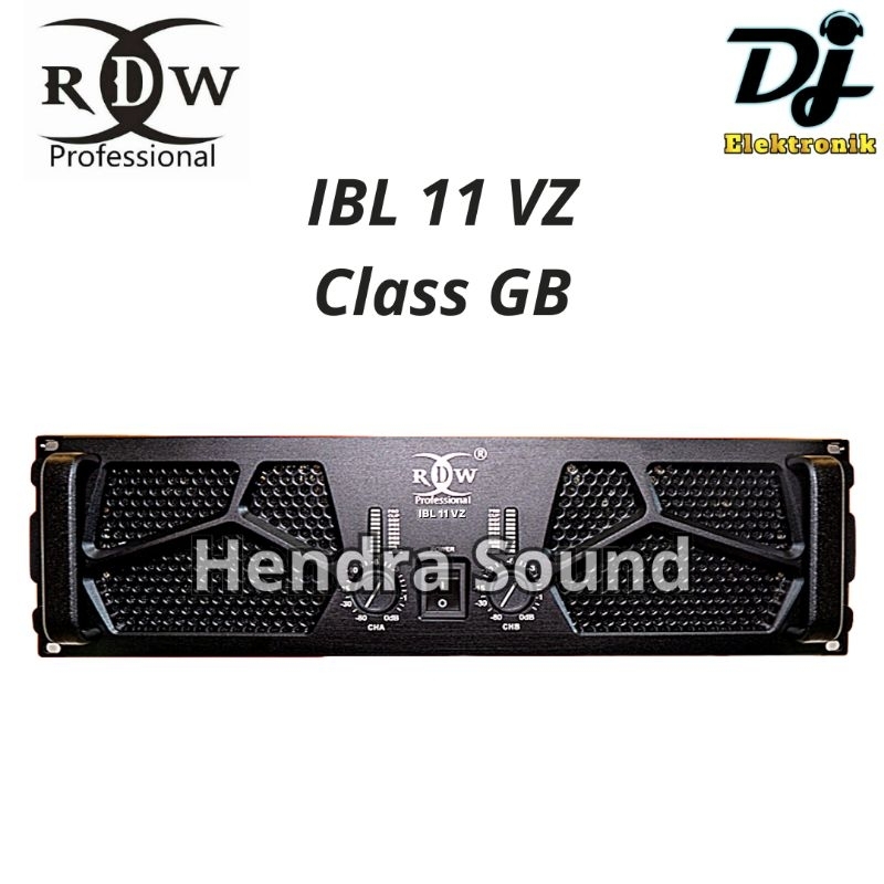RDW ● IBL 11 Vz / IBL11 Vz - Power Amplifier (2 channel)