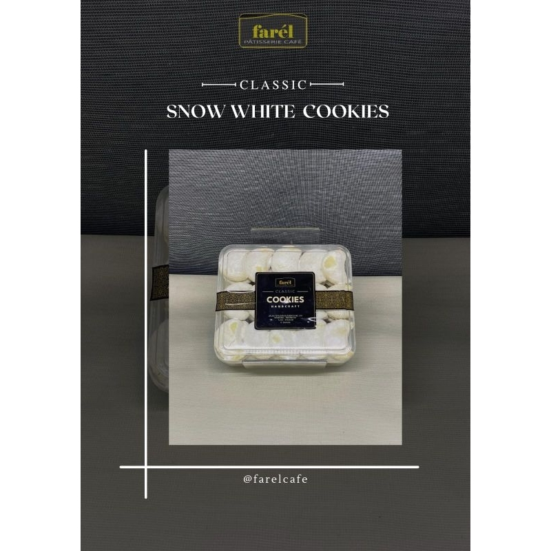 

Snow White Cookies by Farel Pattiserie | Kue Kering Putri Salju Premium 390gr