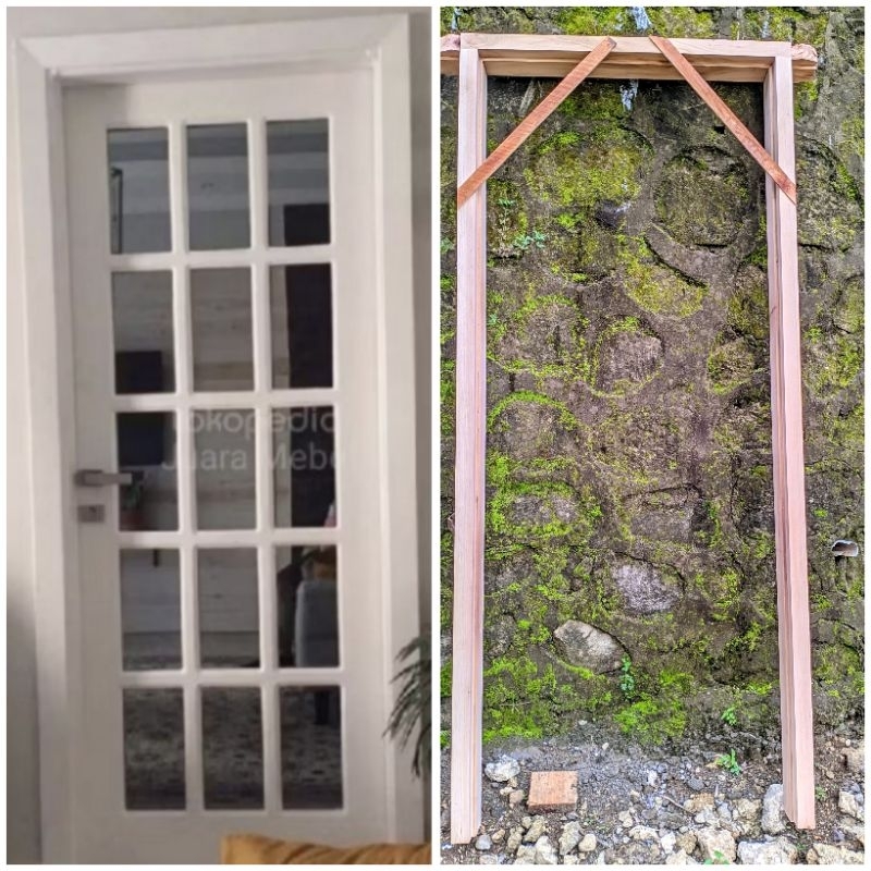 pintu rumah,pintu kamar motif kaca kayu mahoni dan jati.
