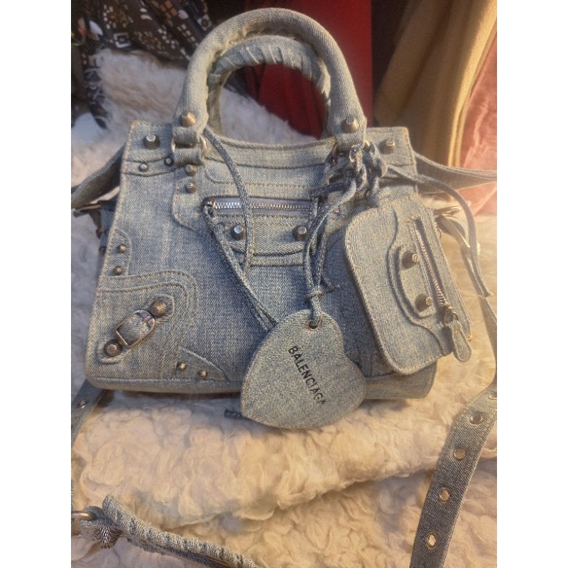 balenciaga neo cagole denim