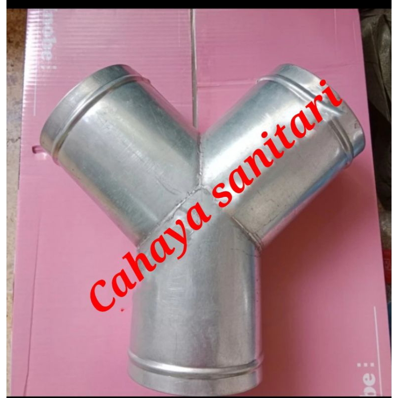 Sok Y sambungan pipa ducting / Y ducting sok sambungan pipa flexible crobong