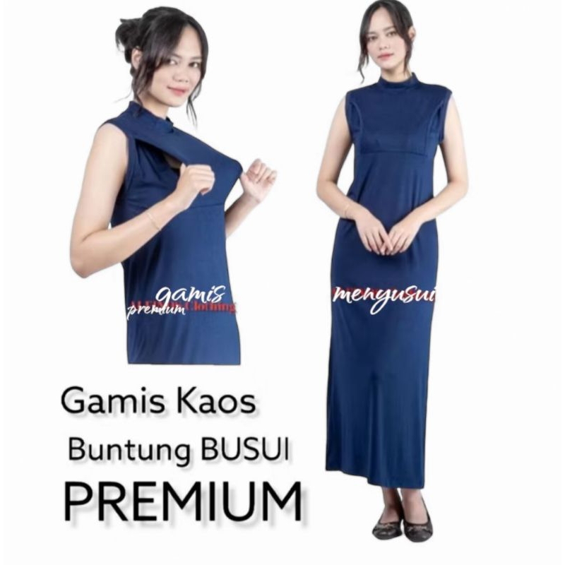 Gamis Busui Tanpa Lengan||Gamis Busui Lekbong Premium||Inner Dress Busui Kutung
