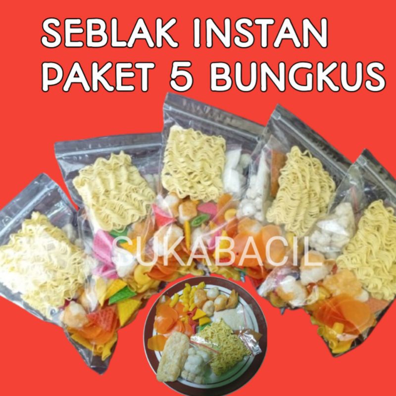 

SEBLAK INSTAN KOMPLIT 5 BUNGKUS KHAS GARUT/ SEBLAK INSTAN