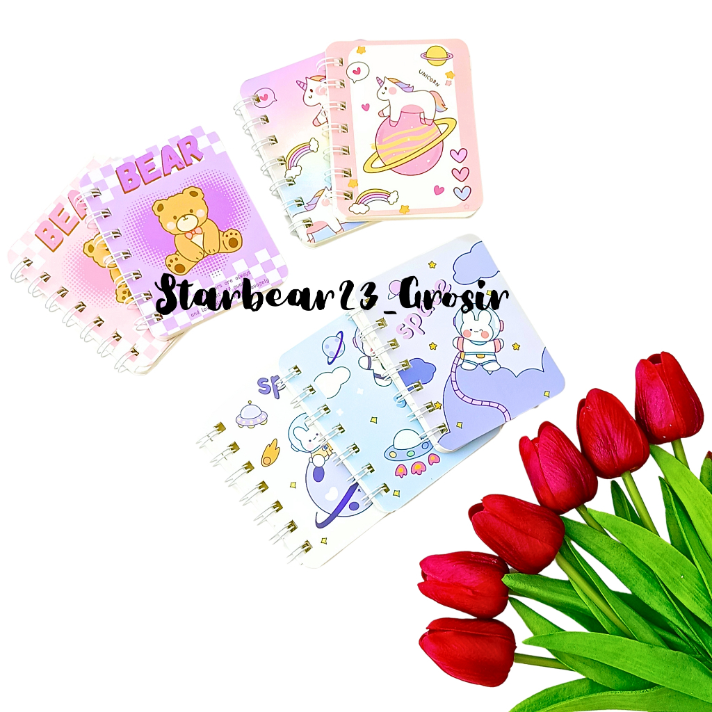 

Notes mini ring A7 Bear space and friends (CIA 267)