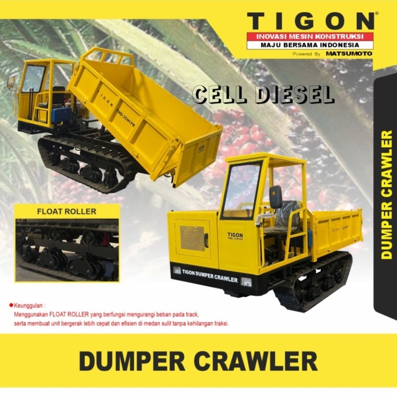 Dumper Crawler TIGON TMD 35 H1 FR Kapasitas 3.5 Ton
