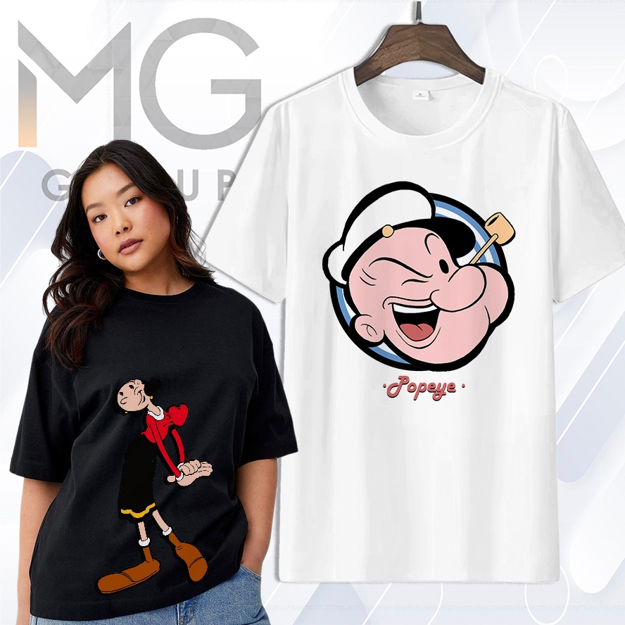 Kaos POPEYE The Sailor Man And OLIVE Cartoon Spinach Baju Popeye Nelayan Premium PY1-4