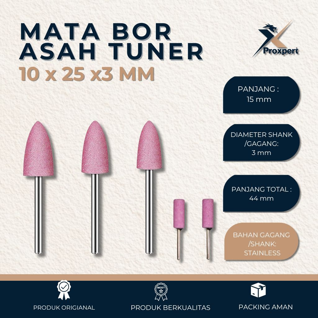 Mata Bor Asah Tuner Mata Bor Poles Amplas Gerinda Tuner 10 x 25 x 3 JX