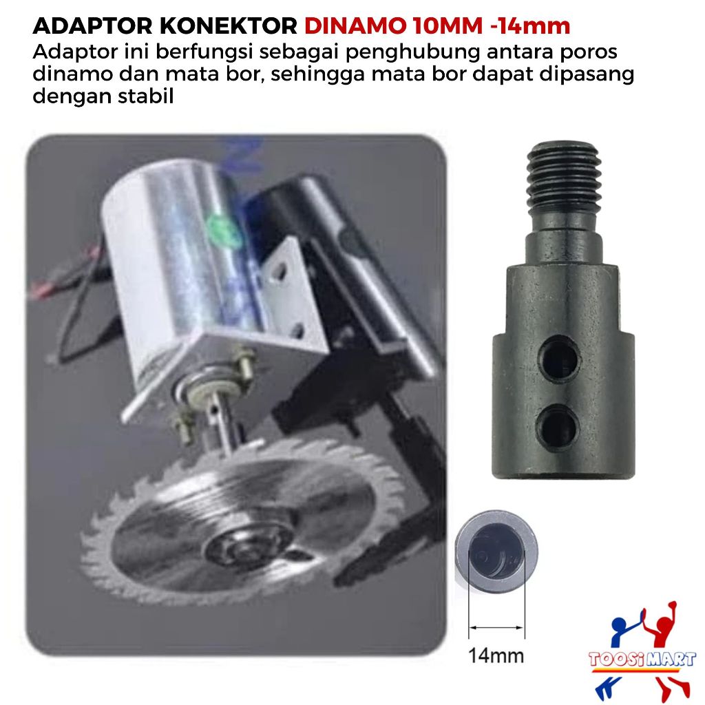 Konektor Dinamo Adaptor Konektor Arbor Dinamo M10-14 Single