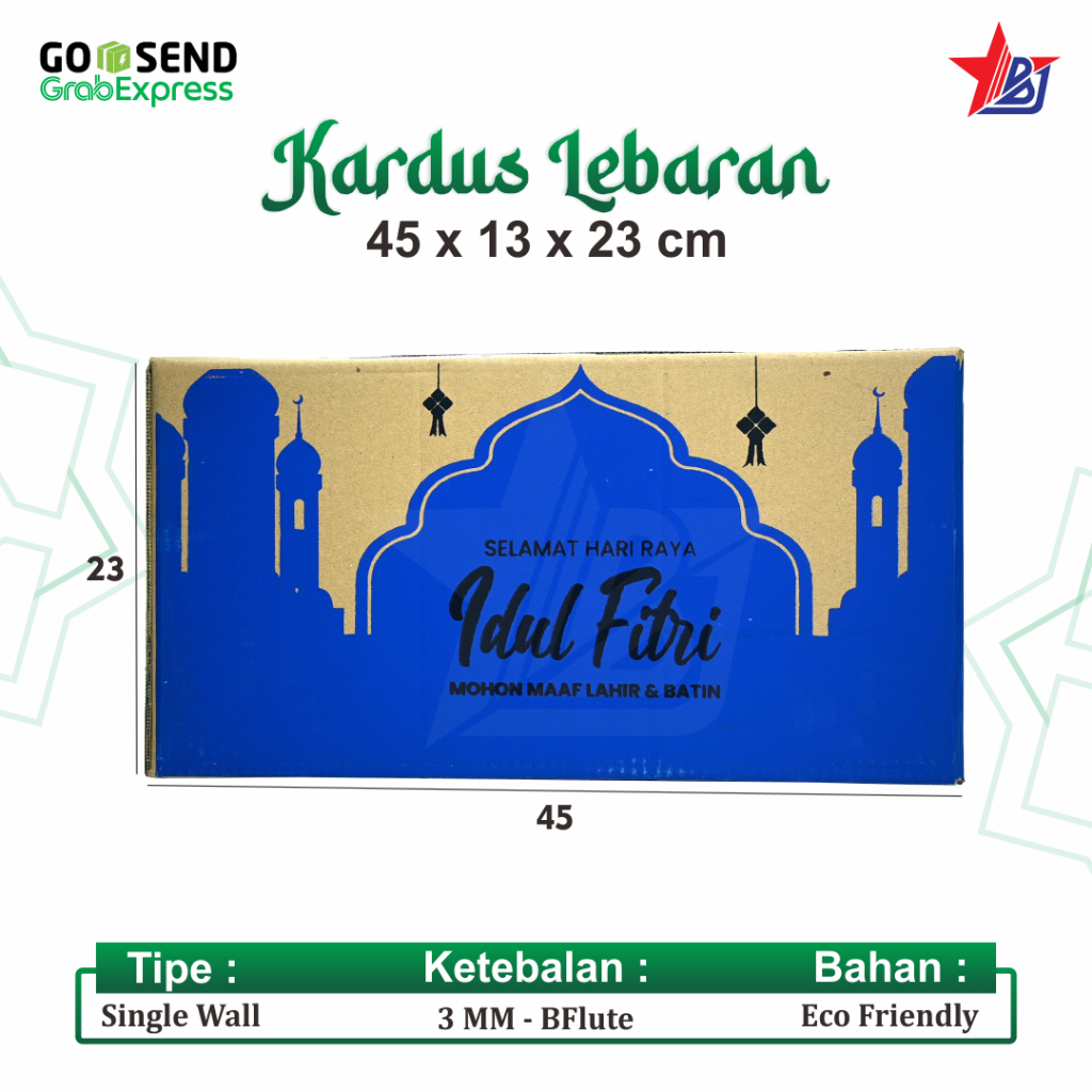 

Kardus Parcel Lebaran Kardus Lebaran Idul Fitri Gift Box Lebaran Double Wall/2Lapis/Double/Dualapis