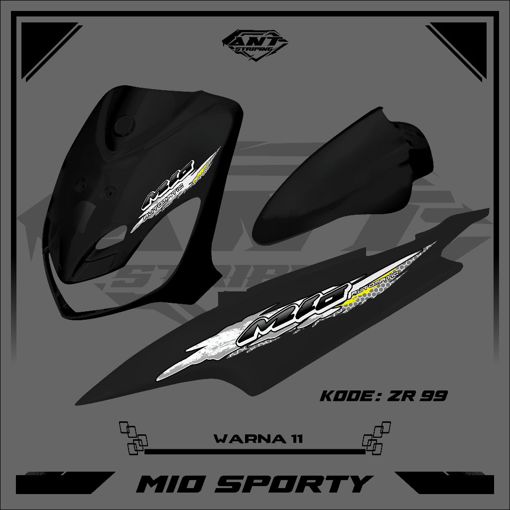 Striping Sticker Transparan Mio Sporty/Mio Smile Striping Variasi Mio Sporty ZR99