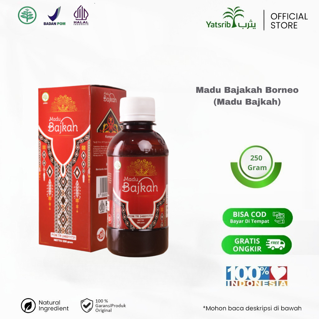 

Madu Bajakah Borneo - Madu Plus Bajakah Halal Bpom Membantu Pengobatan Kanker Dan Tumor 250 Gr