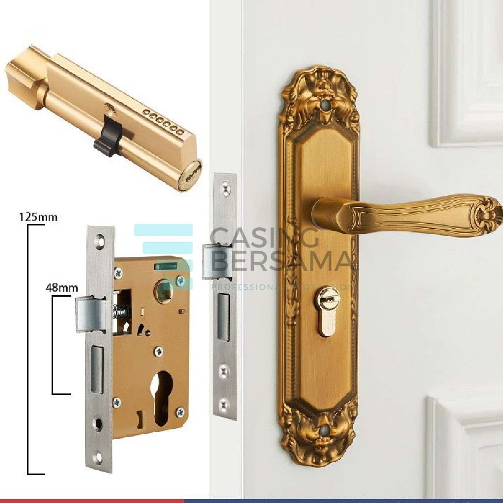 Handle Pintu Gagang Pintu Tanggung Set Kunci Pintu Set Lengkap