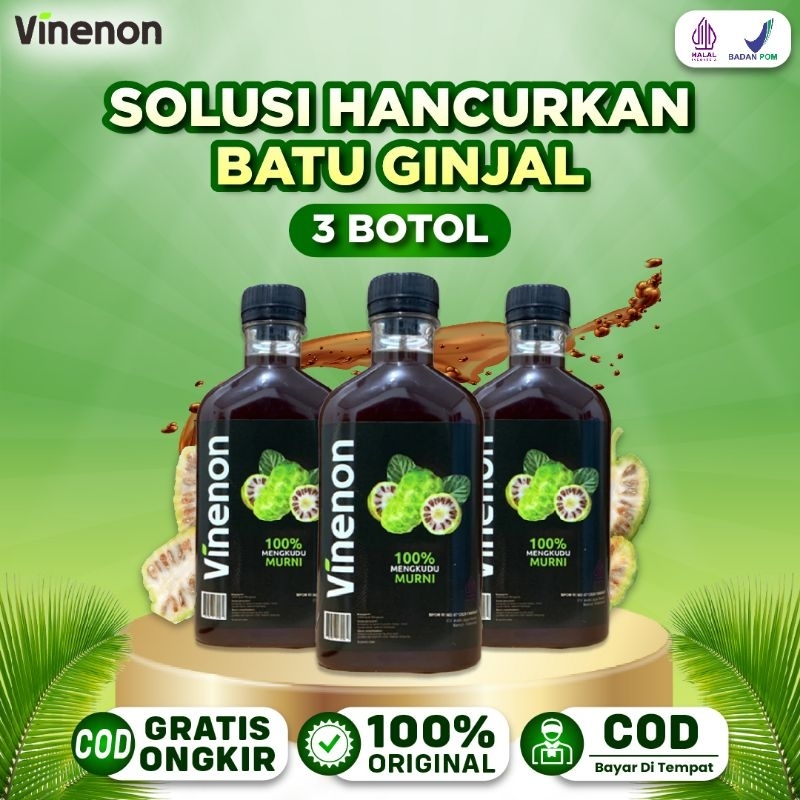 

PAKET 3 BOTOL VINENON - CUKA MENGKUDU 100% MURNI