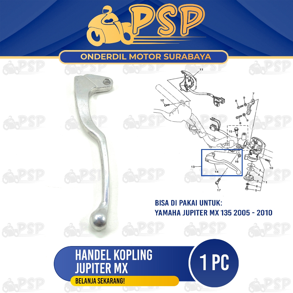 Handel Kopling Jupiter MX - Handle Handel Hendel Hendle Pegangan Kupling Yamaha Jupiter MX 135 Lama