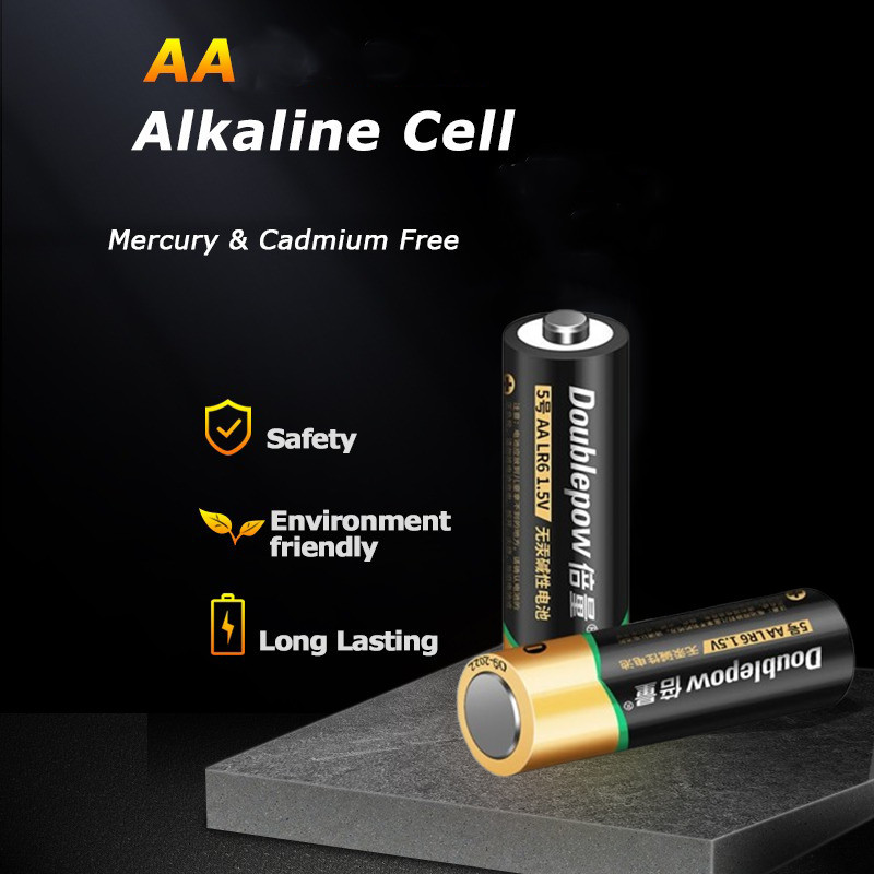 Doublepow Baterai / Batre / Battery Sekali Pakai AA No.5 LR6 1.5V Alkaline 2 PCS