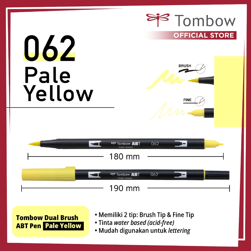 

Tombow Dual Brush ABT Pen Pale Yellow
