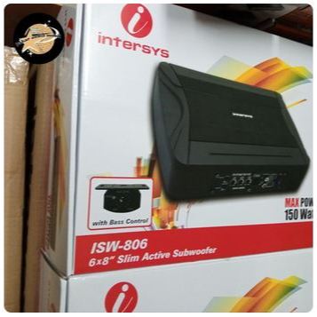 Subwoofer aktif kolong jok intersys IWS-806 / INTERSYS ISW 806 Subwoofer Kolong jok Aktif Underseat 