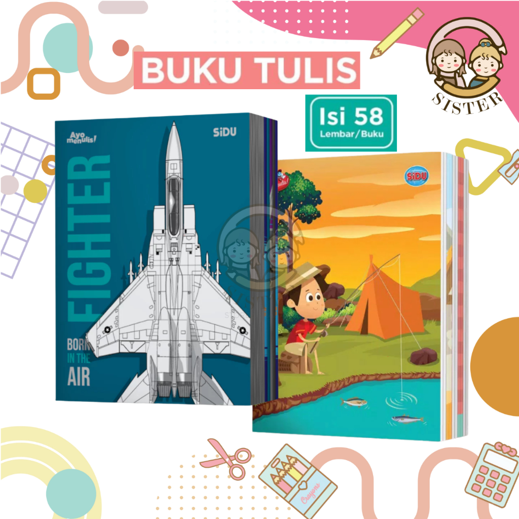 

(1 PACK) Buku Tulis SIDU isi 58 lembar