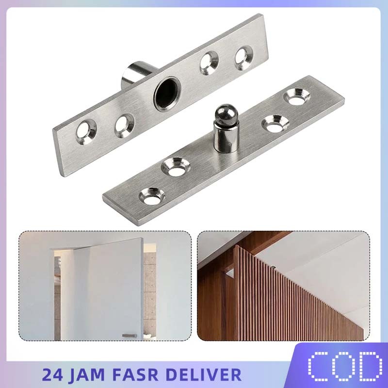 1set Engsel Pivot Jendela Engsel Pivot Pintu Kayu Engsel Tanam Putar Engsel Pivot Jumbo Uk