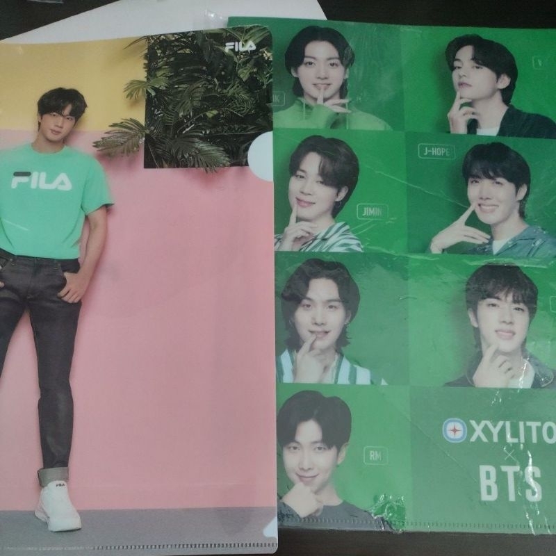 BTS f1la clear file l-holder JIN xylit0l OT7